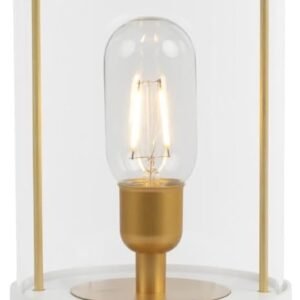 Camping Lantern in White, Lamp for Indoor and Outdoor Use, Rechargeable and Dimmable, Approx. 35 cm, Portable Light