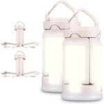 Folding Camping Lantern Rechargeable, 4000LM Foldable  Camping Light for Tent Outdoor, IPX4 Waterproof Portable  Flashlight for Camping, Hiking, Power Failure, Hurricane (2)