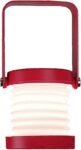 Rechargeable  Camping Lantern Flashlight,Portable Retractable Folding Lamp Camping Accessories,Use for Hiking, Emergency Light, Camping,Tent Garden Patio,（Red)