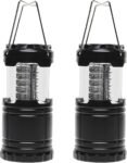 Battery Powered Camping Lantern ( 2 Pack )- 30 LED Hanging Lamp Lights | Waterproof Collapsible Lantern Flashlight for Tent Lights, Power Outages, Hurricane Emergency, Hiking