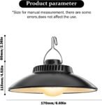 Camping Lamp, Camping Lantern, Tent Lamp, Camping Lantern, Camping Light,  Camping Light,  Rechargeable Waterproof with Hook, Adjustable Brightness for Camping, Hiking, Warm Light