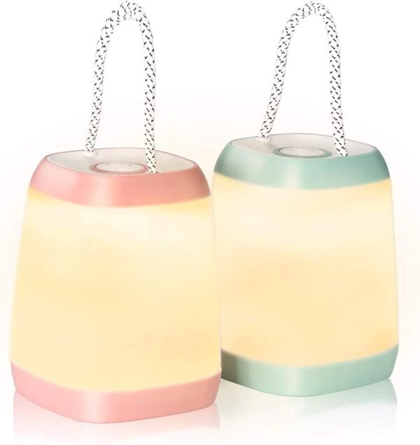Camping Light 2 Pack Portable  Tent Lantern 3 Modes for Backpacking Camping Hiking Fishing Emergency Light Battery Powered Lamp for Outdoor and Indoor