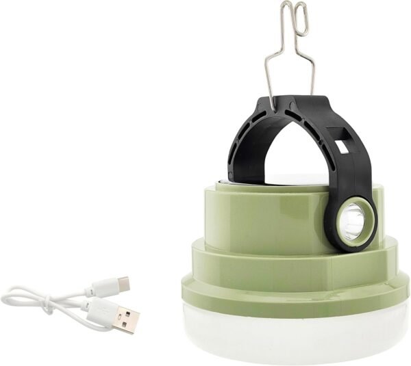 Solar-Powered  Camping Lantern Rechargeable, Portable Tent Light with Magnetic Handle - Ideal for Camping, Emergencies, Home, and Car Use