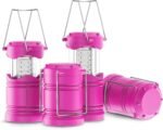 4 Pack  Camping Lanterns, Battery Powered Camping Lights  Collapsible Flashlight Portable Emergency Supplies Kit,