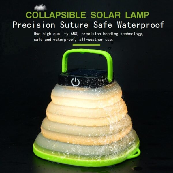 Solar Powered Rechargeable Camping Light，Camping Essentials，Portable Camping，Solar Lanterns Outdoor Waterproof