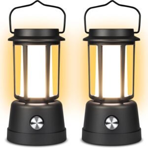 Camping Lantern,  Lanterns for Power Outages 6000mAh, IPX5 Waterproof, Rechargeable Camping Lantern with Hand-Cranked, Solar Lantern Camping Essentials for/Tent/Hiking