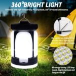 Rechargeable Camping Lantern, Folding  Camping Lamp-6 Lighting Modes Super Bright, Portable Camping Tent Lamp
